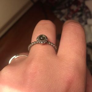 Amethyst stone Pandora ring